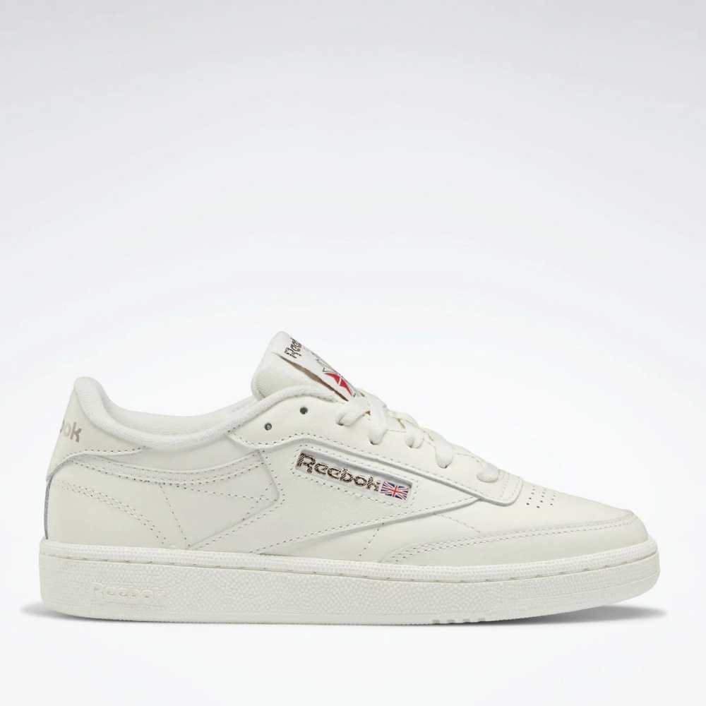 Reebok Club C 85 White Sneakers | Chalk with Rose Gold